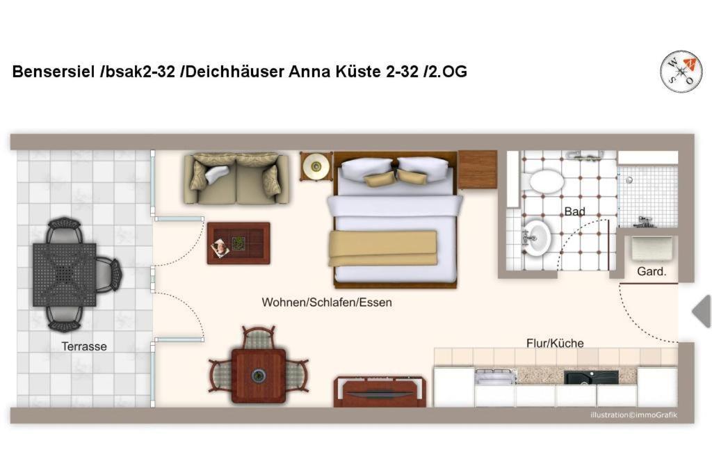 Deichhäuser Anna Küste Deichhäuser Anna Küste 2-32 Bensersiel Exterior foto